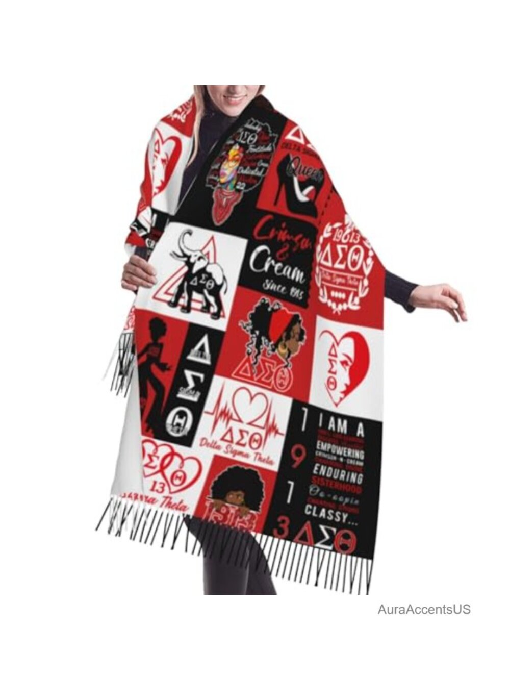 Blanket Scarf Super Soft Long Large Warm with Tassel Plaid Winter Shawl Wrap